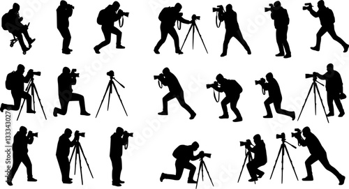 photographers silhouettes collection

