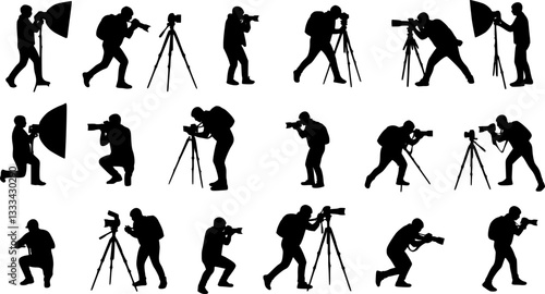 photographers silhouettes collection
