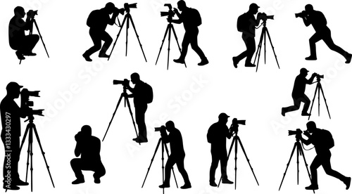 photographers silhouettes collection
