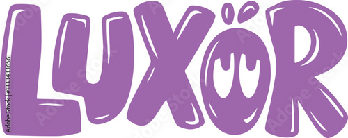 Luxor City Hand-Drawn Lettering.