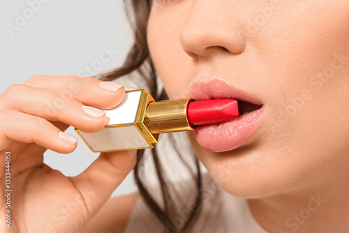 Beautiful young woman with ...