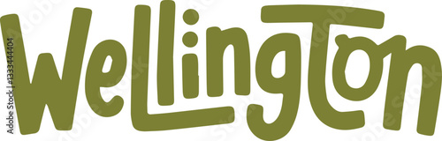 Wellington City Handwritten Lettering.
