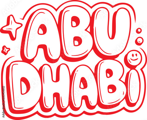 Abu Dhabi Comic Text.