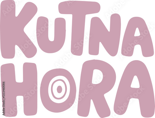 Kutná Hora Czech Republic Typography.
