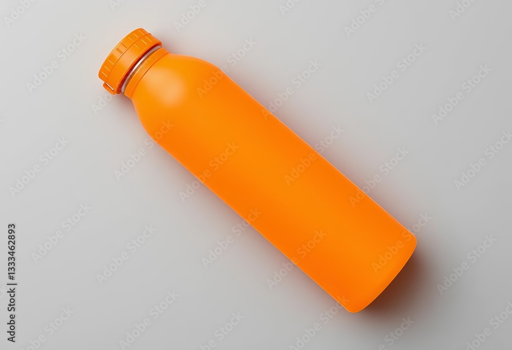 Flexible silicone water bottle, durable, blank, isolated, grey background, high detail, branding, plastic-free Flexible silicone water bottle, durable, blank, isolated, grey background, high detail, branding, plastic-free
