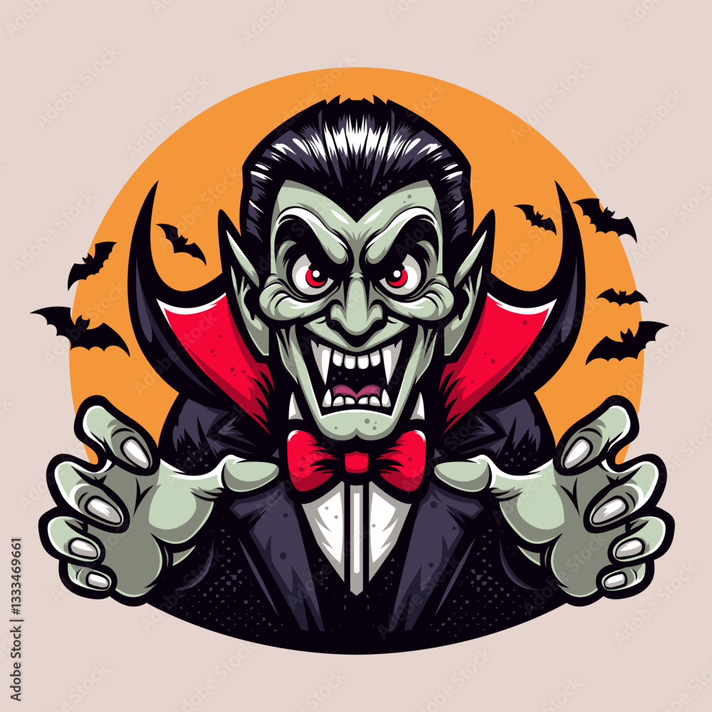 Dracula Vector Cartoon Dracula Vector Cartoon
