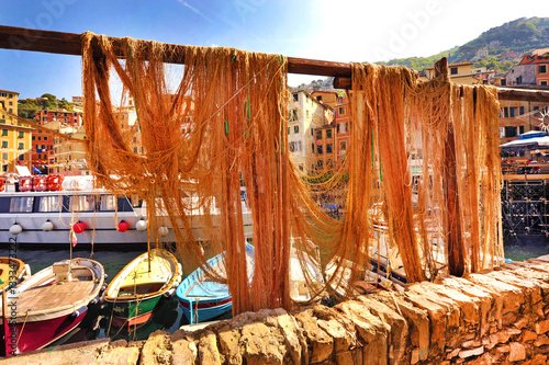 Camogli, paesaggio del porto.