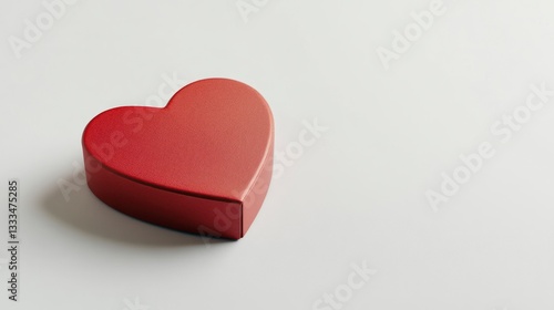 Presenting a Heart Shaped Box Minimalist Still Life for Valentines Day