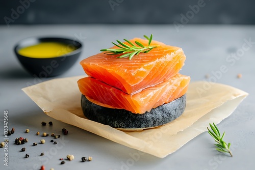 Fresh Salmon Filets for Kitchen Prep.