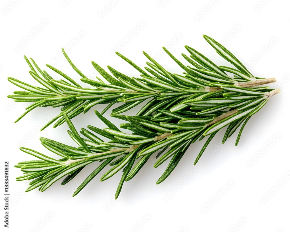 Fototapeta premium Fresh Rosemary Sprig Close-up