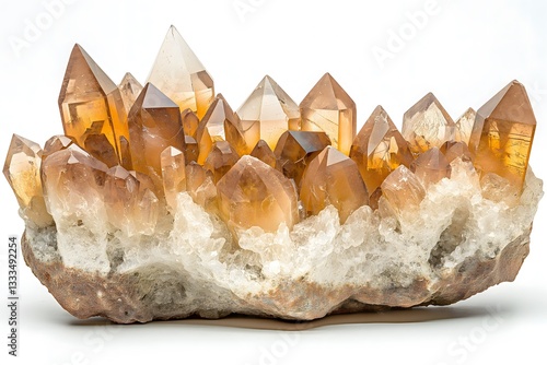 Citrine Crystal Cluster on Matrix