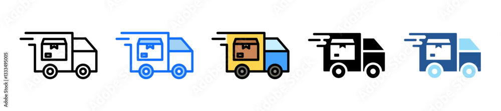 Shipping Icon Set Multiple Style Collection Shipping Icon Set Multiple Style Collection
