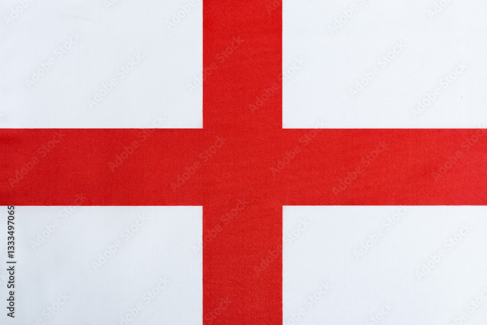 Obraz premium the national flag of England on a dense material close-up