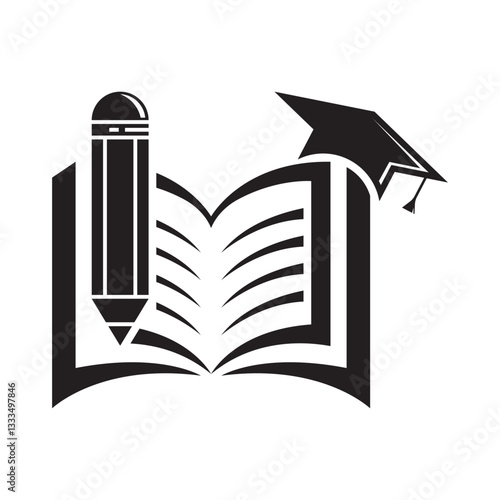 Education vector logo design