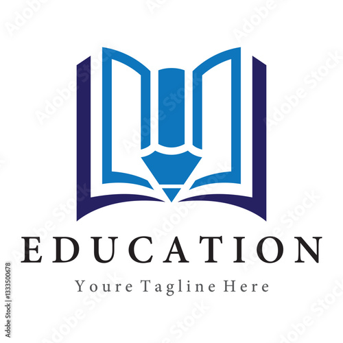 Education vector logo design