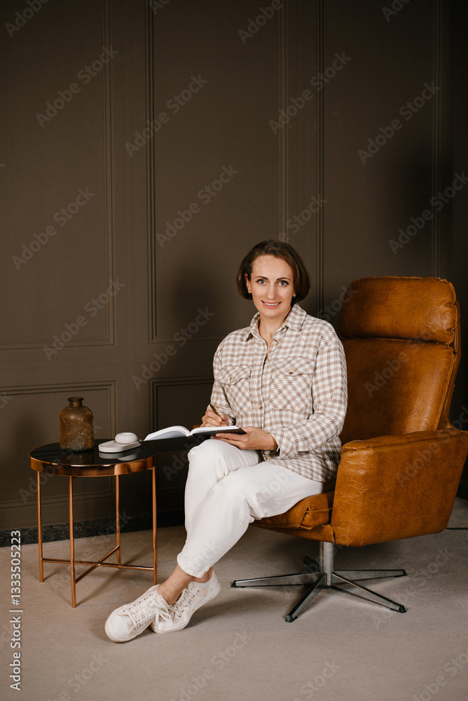 Psychologist Smiling During Therapy Session