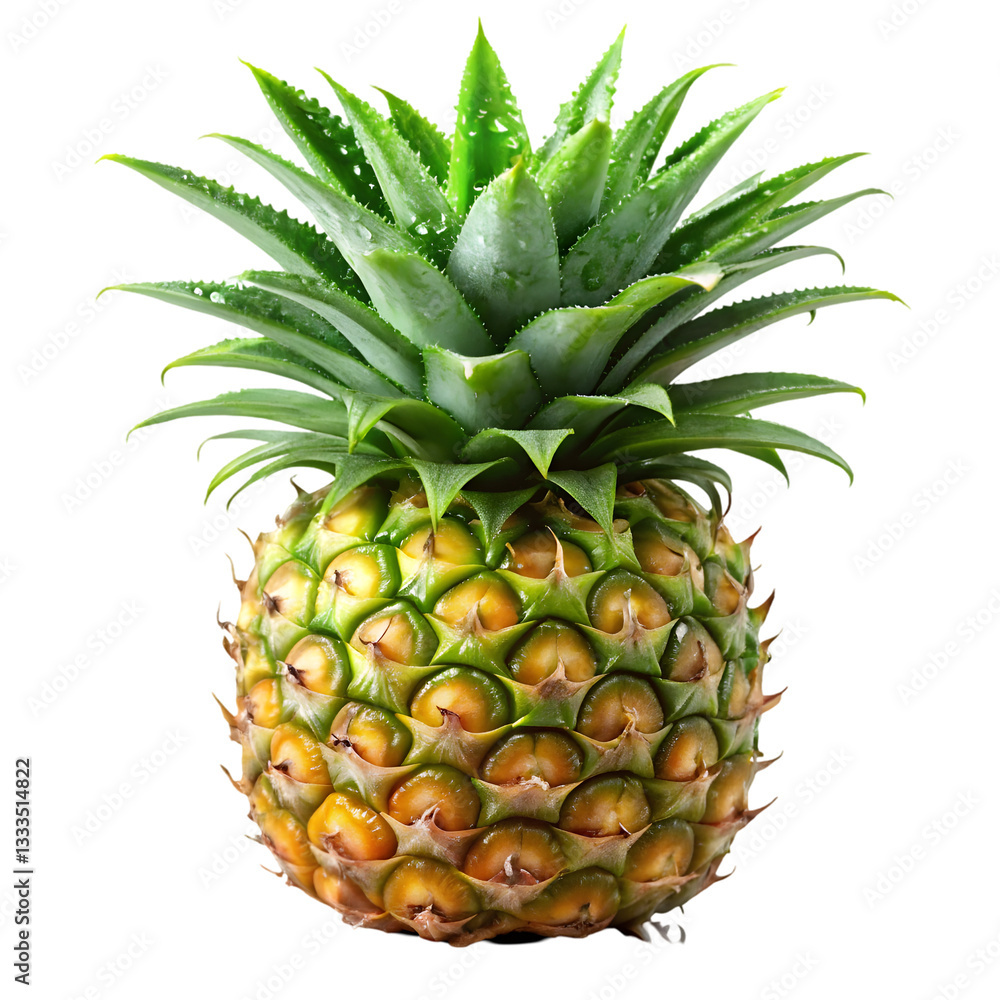 Fototapeta premium pineapple on white background