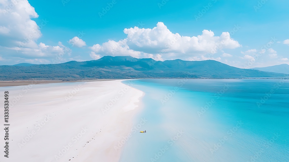 Turquoise Lagoon for White Beach, Aerial View. Turquoise Lagoon for White Beach, Aerial View.