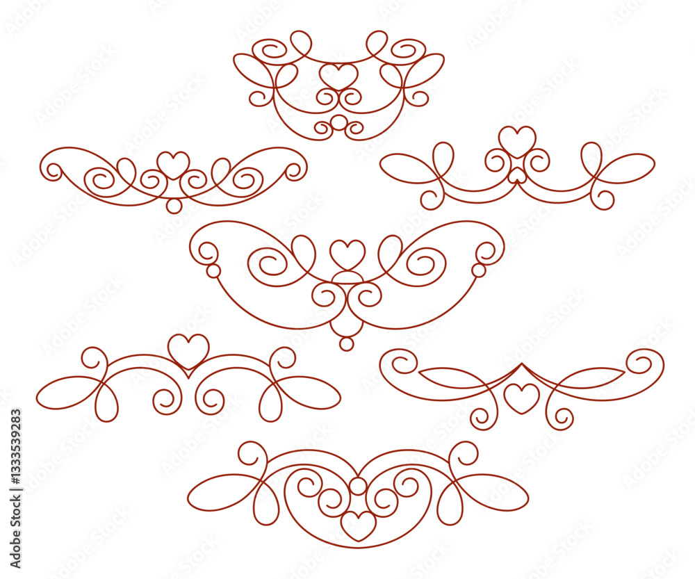 1019.eps Set of decorative elements for design isolated, editable. From the largest and best collection of decorative elements . 1019.eps Set of decorative elements for design isolated, editable. From the largest and best collection of decorative elements .