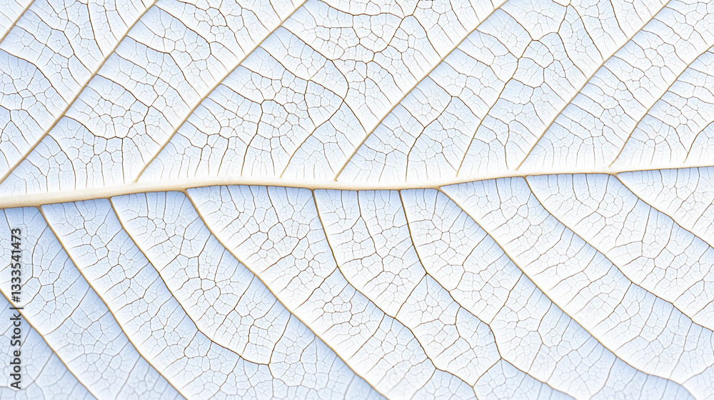 Obraz premium White leaf macro texture background, natural minimalist pattern.