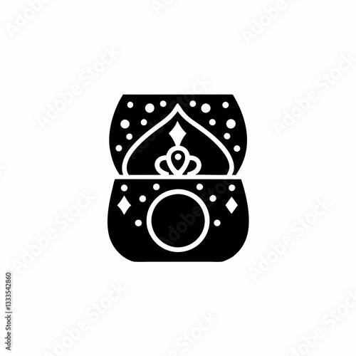 creative details Engagement Ring Icon vector illustration  