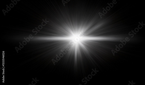 Gold lens flare, golden sunburst overlay on black background. High-quality stock image of Sun flare, effects sunlight, light leaks transition, explosion of yellow light, optical flare glow isolated