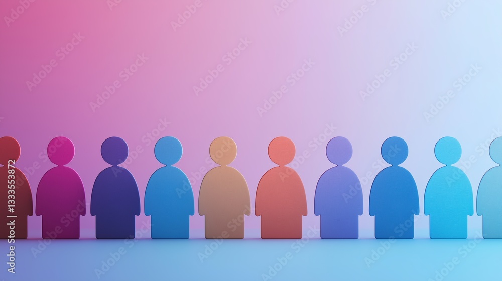 Colorful abstract representation of multiracial unity, symbolizing diversity and harmony in a minimal composition. Colorful abstract representation of multiracial unity, symbolizing diversity and harmony in a minimal composition.