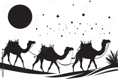 Desert Caravan Silhouette Bundle