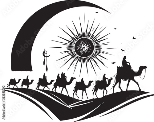 Desert Caravan Silhouette Bundle