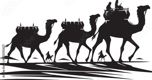 Desert Caravan Silhouette Bundle