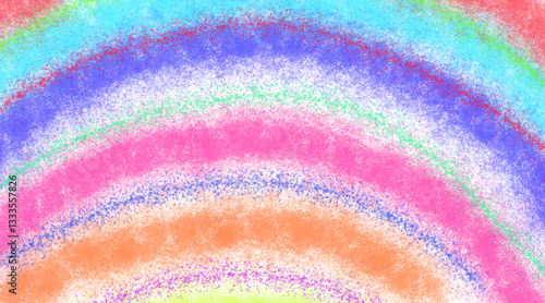 Rainbow Hues Abstract Background Illustration