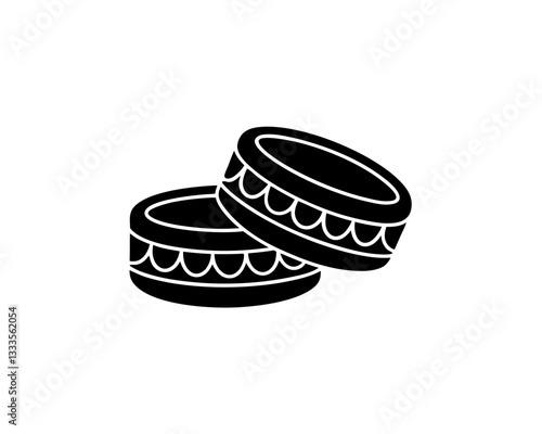 creative details Stackable Rings Icon vector illustration