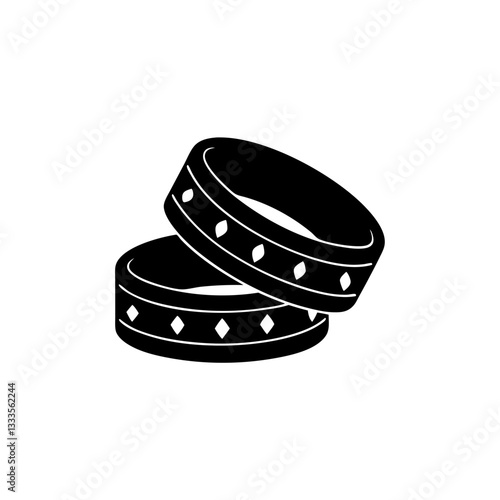 creative details Stackable Rings Icon vector illustration