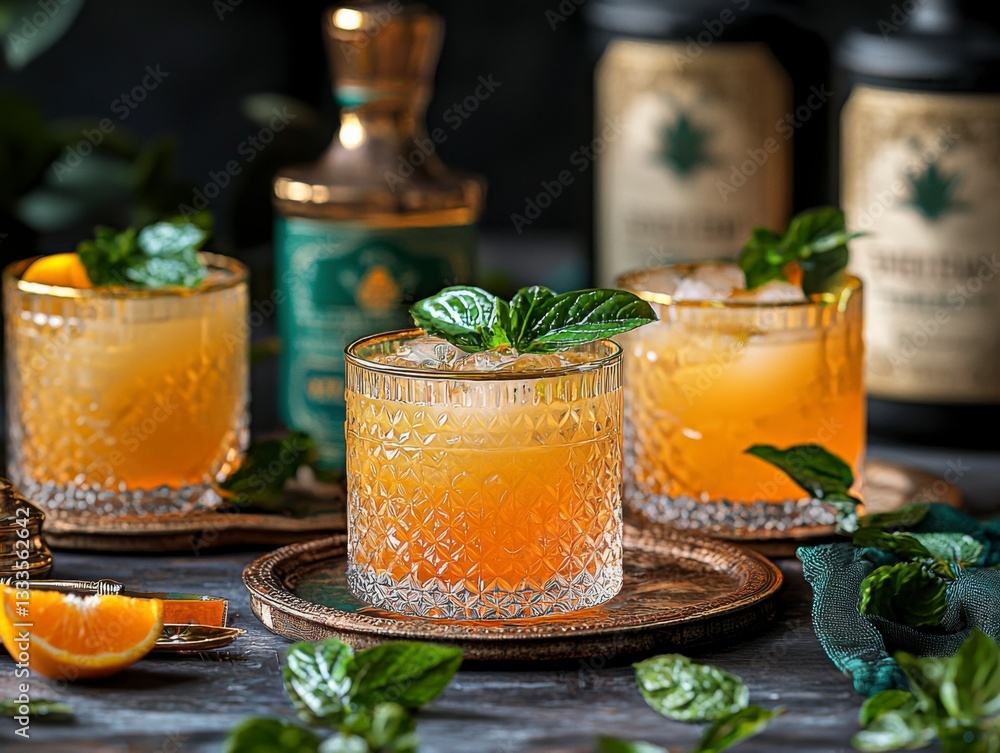 Indulge in the refreshing allure of chilled fruit tea with orange juice, served with an elegant gold-rimmed glass This vibrant beverage, perfect for summer afternoons, combines the subtle flavors of Indulge in the refreshing allure of chilled fruit tea with orange juice, served with an elegant gold-rimmed glass This vibrant beverage, perfect for summer afternoons, combines the subtle flavors of