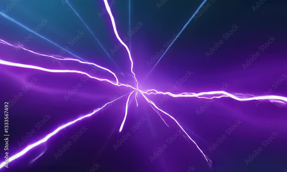 Abstract vibrant energy lines explode