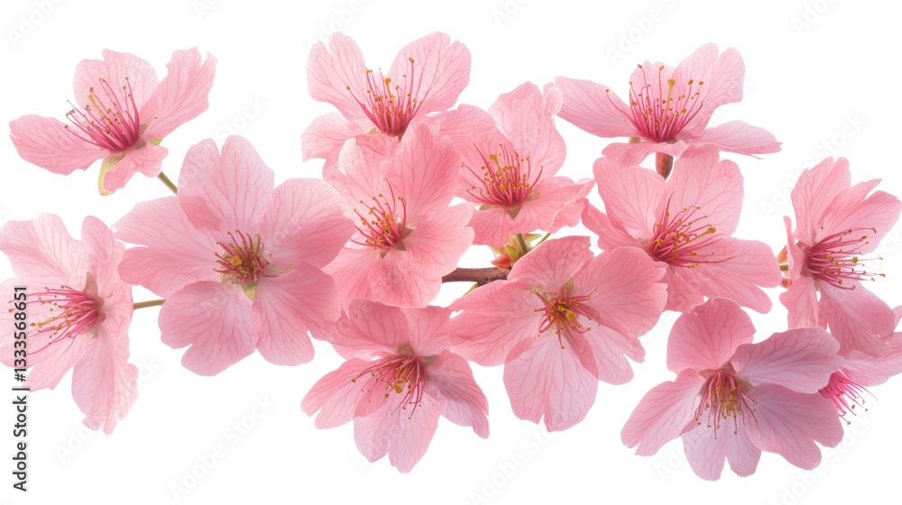 pink cherry blossom isolated on transparent background pink cherry blossom isolated on transparent background