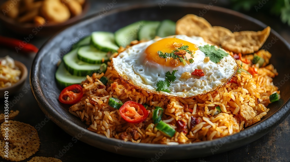 Fototapeta premium Nasi Goreng Indonesian food