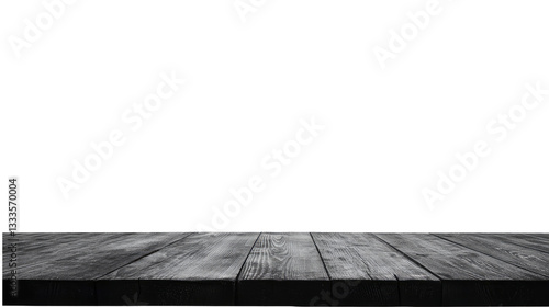 grey Wooden tabletop for display isolated on transparent background