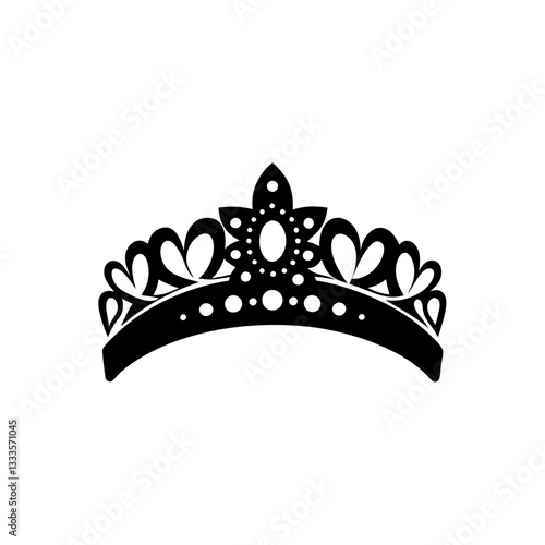 creative details Tiara Icon vector illustration