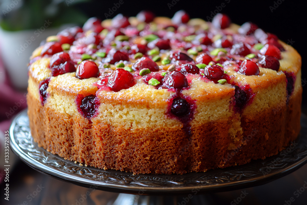 cranberry pistachio cake cranberry pistachio cake