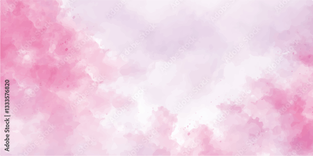 Fototapeta premium Delicate watercolor background featuring a pinkish gradient with a soft and artistic feel. Ideal for branding, invitations, social media graphics, and elegant presentations. 