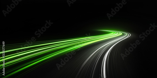green white black gradient speed motion light  blur effect on black background,speed line for design banner poster wallpaper