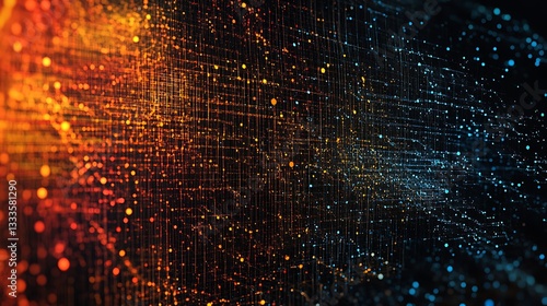 Digital blockchain ledger and security infrastructure high resolution wallpaper