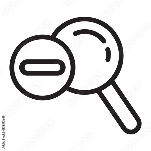 Zoom Out  line icon