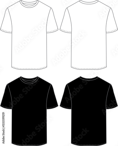 T-shirt vector template 