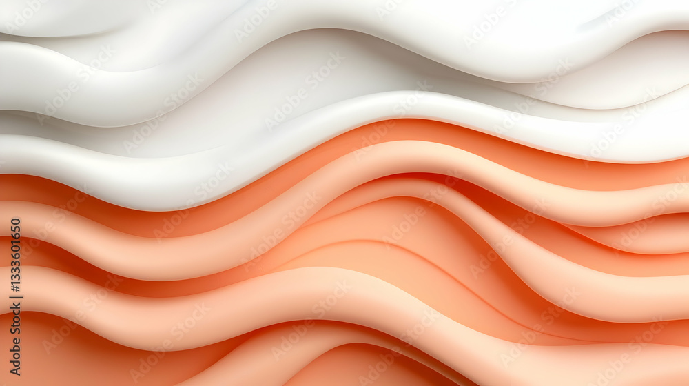 Obraz premium Abstract Warm Gradient Background with Flowing Waves