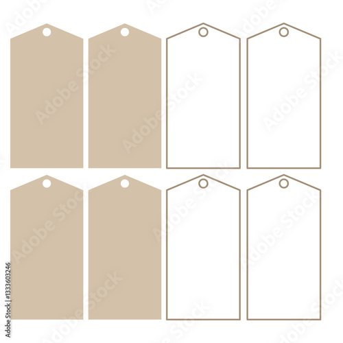 Minimalist Blank Gift Tags Set – Perfect for DIY, Craft, and Packaging