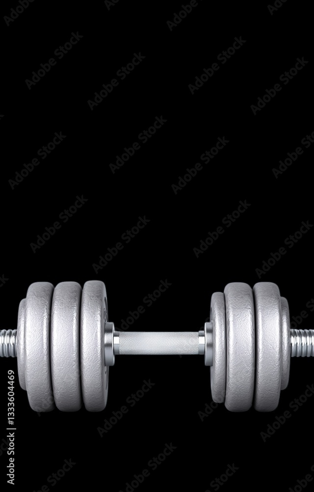 Fototapeta premium dumbbell isolated on white background
