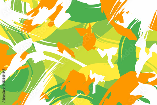 Abstract Colorful Brush Stroke Pattern