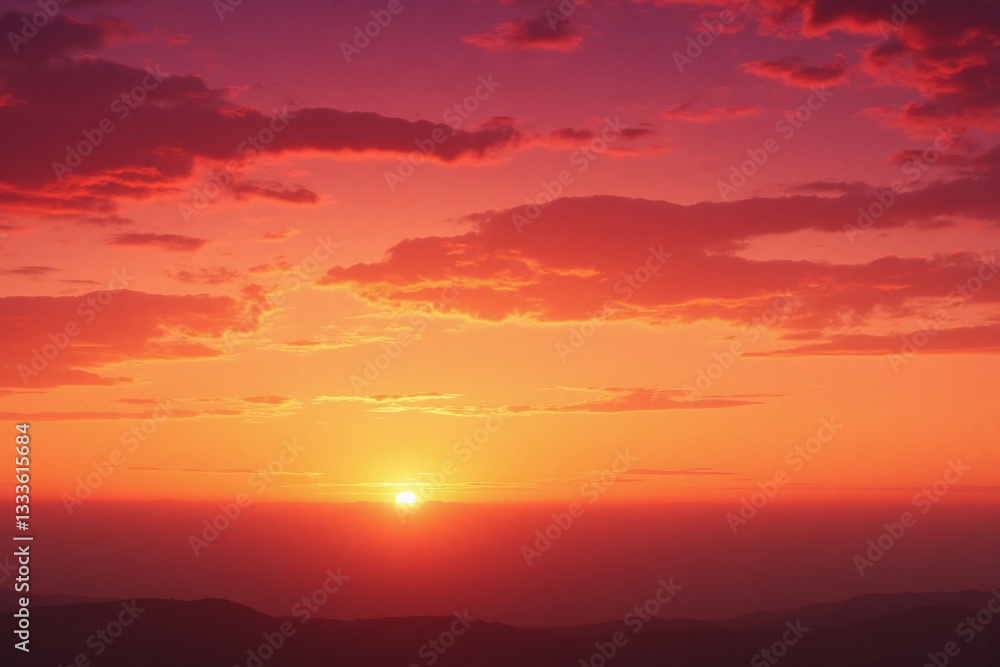 colorful sunset with clouds in the sky colorful sunset with clouds in the sky